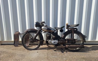 NSU Fox 125 2-takt Baujahr 1952 mit originalem Papp-Brief